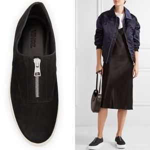 Vince “Warner” Suede Zipper Platform Sneakers